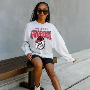 BRAND NEW - GAME DAY COUTURE - GEORGIA BULLDOGS - DROP SHOULDER PULLOVER - S